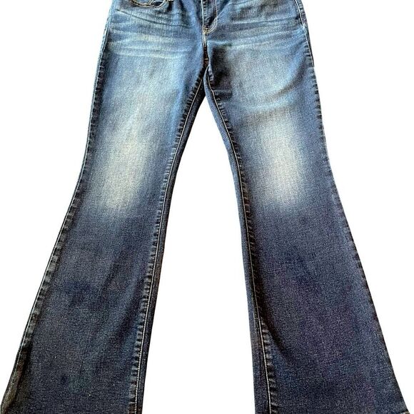 Classic Dark Blue Boot Cut Jeans - Picture 3 of 11